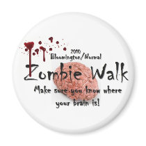 2010 Bloomington/Normal zombie walk Refrigerator Magnet