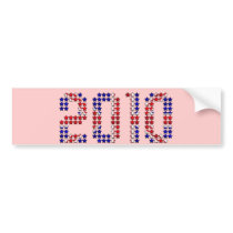 2010 British Union Jack flag New Years gifts bumper stickers