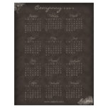 2010 Calendar floral beige brown flyer