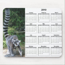 2010 Calendar Lemur Mousepad