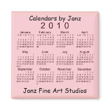 2010 Calendar magnet