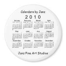 2010 Calendar magnet