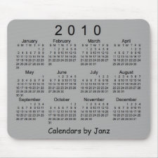 2010 Calendar mousepad