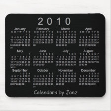 2010 Calendar mousepad
