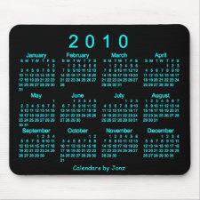 2010 Calendar mousepad