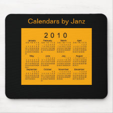 2010 Calendar mousepad