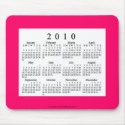 2010 Calendar mousepads