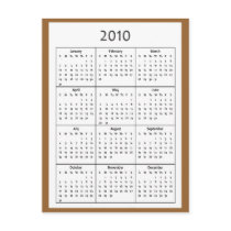 2010 Calendar Postcard Pocket-Size Calendar by GalleryVisage 2010 Calendar Postcard Pocket-Size Calendar