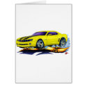 2010 Camaro Yellow-Black Car cards