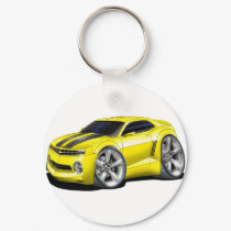 2010 Camaro Yellow-Black Car keychains by maddmaxart 2010 Camaro Yellow-Black Car keychains