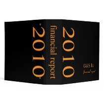 2010 Corporate Financial Report, plain 3 Ring Binders