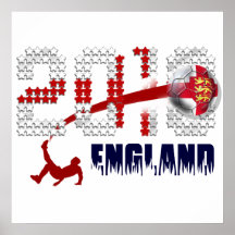 2010 England soccer logo for football fans Poster