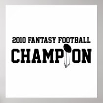 2010 Fantasy Football Champion Poster