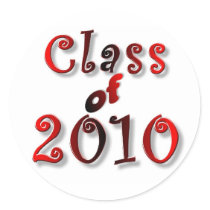 2010 GRADUATION CLASS OF 2010 stickers