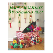 2010 HAPPY HOLIDAYS TO ONE AND ALL! POSTCARD