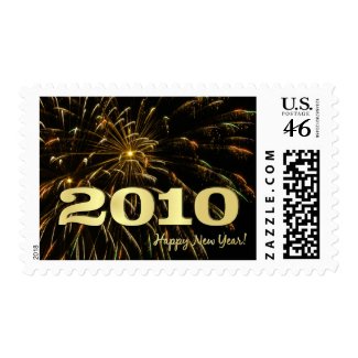 2010 Happy New Year - Holiday Postage Stamps stamp