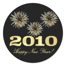 2010 Happy New Year Sticker Labels