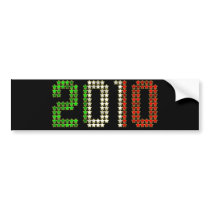 2010 Italy flag Italian New Year and sports gear bumper stickers by Funkart 2010 Italy flag Italian New Year and sports gear bumper stickers