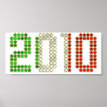 2010 Italy flag Italian New Year and sports gear posters