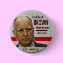 2010 Jerry Brown Pin buttons