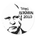 2010 Jerry Brown Round Stickers