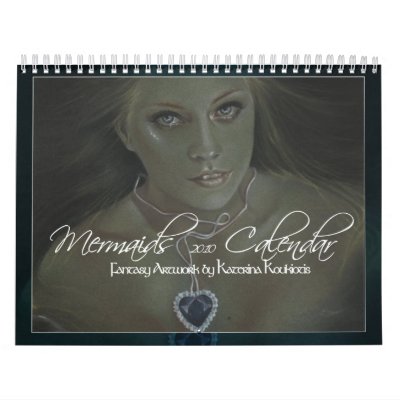 2010 Mermaid Calendar by Katerina Art by katerinaart