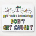 2010 New Year Resolutions Funny Gift mousepads