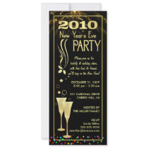 2010 New Year's Eve Party Invitations