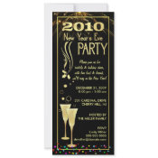 2010 New Year's Eve Party Invitations invitation