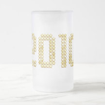 2010 New Years gold stars New Year Gifts Mug