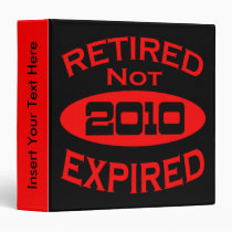 2010 Retirement Avery Binder binders
