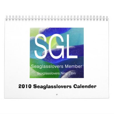 2010 Seaglasslovers Calender #2 Wall Calendar by seaglasslovers