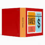 2010 Tax Record File - Customizable Binders