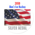 2010 USA Men's Ice Hockey - Silver Medal Sticker