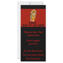 2010 Year of the Tiger Cards, Invitations Rack Cards