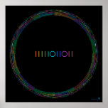 2011 Binary Calendar (black) Posters