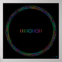2011 Binary Calendar (black) Posters