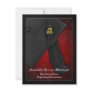 2011 Black and Red Tassel Charm Graduation Announcement