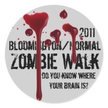 2011 Bloomington/Normal zombie walk Stickers