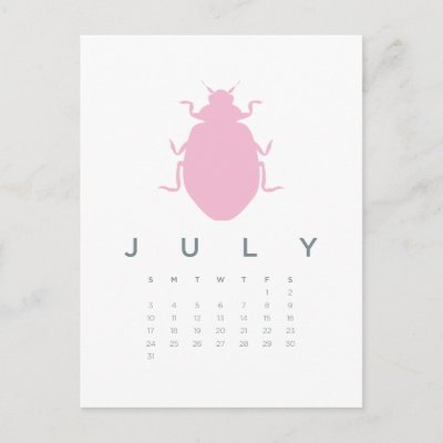 July 2011 Calendar on 2011 Calendar   July Post Card From Zazzle Com