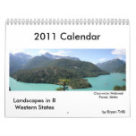 2011 Calendar, Landscapes from 8 western states