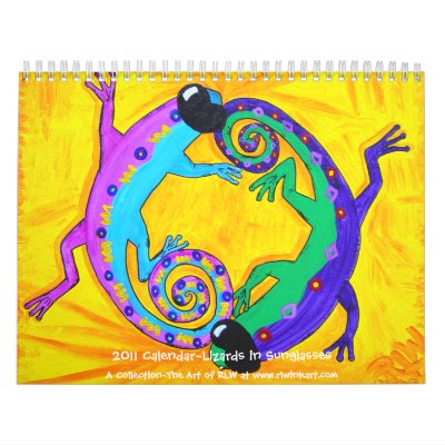 2011 Calendar~Lizards in Sunglasses by rlwinkelmann