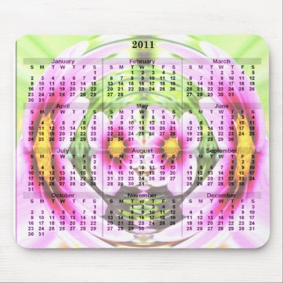2011 Calendar Mousepad - flower globe by DoodleMood