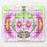 2011 Calendar Mousepad - flower globe