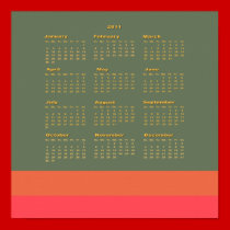2011 Calendar of Events Poster posters