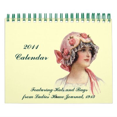 2011 Calendar ~ Vintage 1913 Hats & Bags by Regella