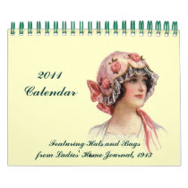 2011 Calendar ~ Vintage 1913 Hats & Bags