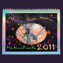 2011 Calendar Witches, Ghosts, Vampires calendars