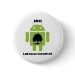 2011 Cambrian Explosion (Android Bug Droid) Pinback Buttons