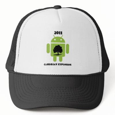 2011 Cambrian Explosion (Android Bug Droid) Hat by wordsunwords
